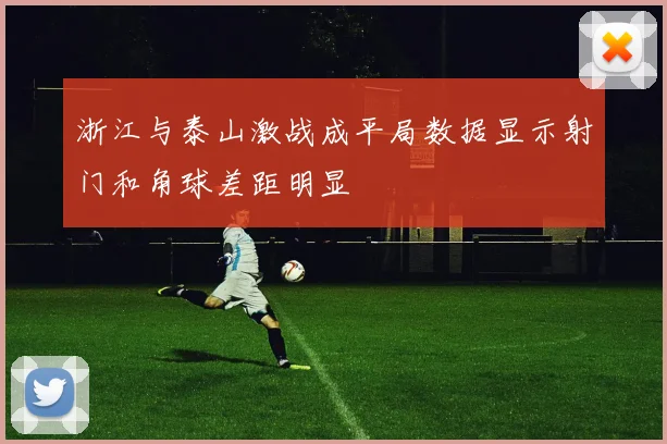 浙江与泰山激战成平局数据显示射门和角球差距明显